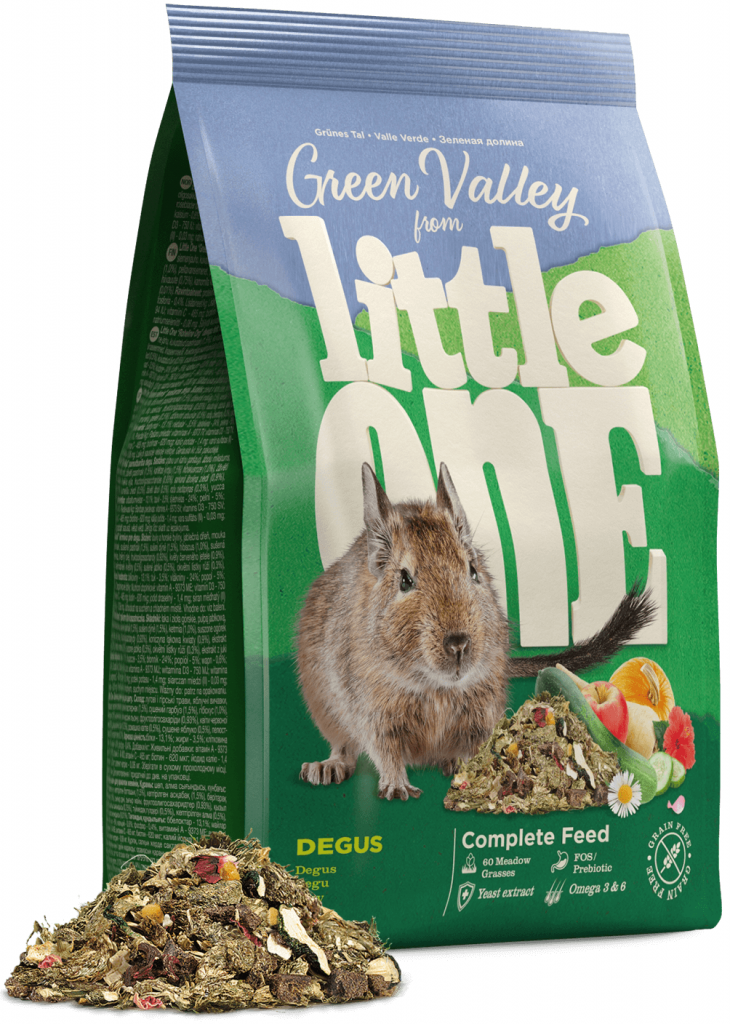 Little One Корм "Зеленая долина" д/дегу из разнотравья 750г