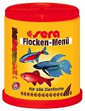 SERA Сера Корм для рыб универсальный 4 вида хлопьев FLAKE MENU 150мл 32г