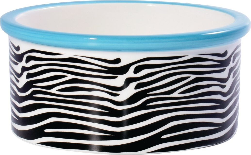 КерамикАрт миска керамическая для собак 600мл зебра