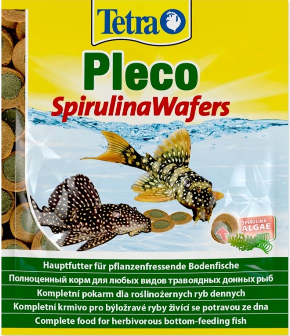 TetraPleco Spirulina Wafers корм для рыб 15г (пакет)