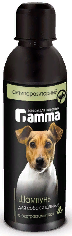 Шампунь для собак и щенков антипаразитарный с экстрактом трав, 250мл