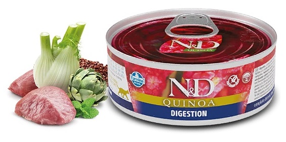 N&D консервы д/кошек с киноа, для контроля веса, 80г