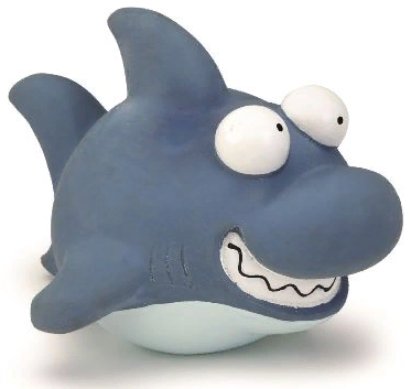 Beeztees 621147 Игрушка д/собак "Акула" синяя, латекс 19см