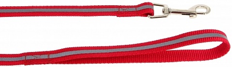Поводок нейлон светоотр. 25мм*180см красный