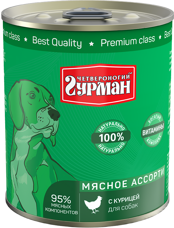 ЧГ Мясное ассорти для собак с Курицей 340г