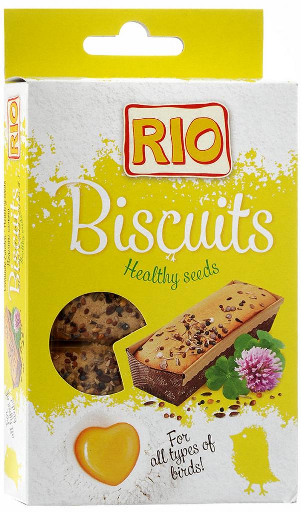 РИО Бисквиты для птиц с полезными семенами, 5х7г