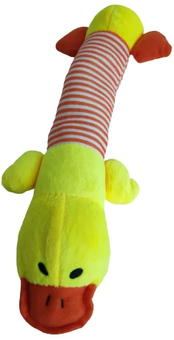 Игрушка для домашних животных Утенок Чистый котик, желтый