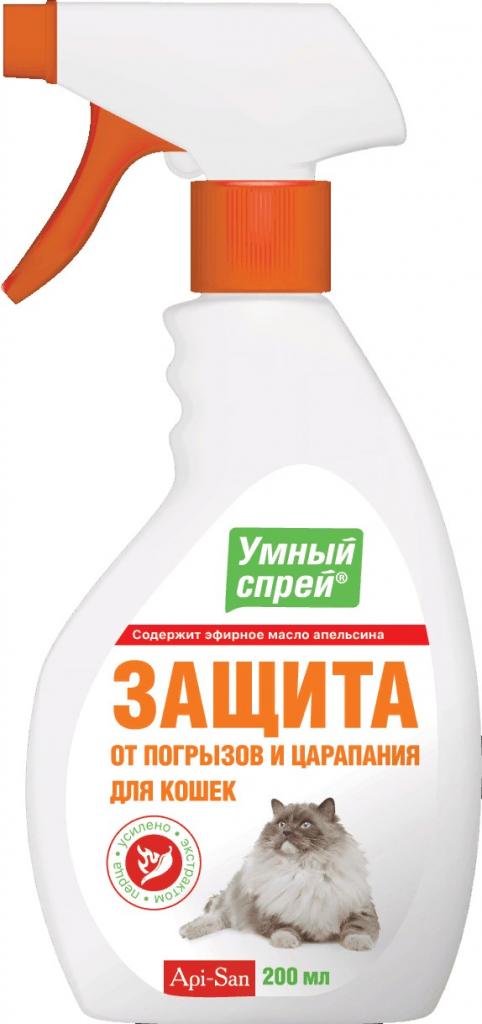 Умный спрей Защита от погрызов и царапанья д/кошек200мл