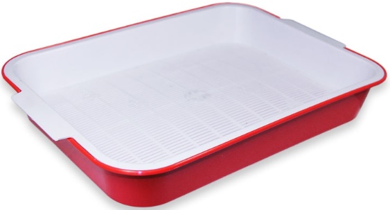 Туалет для кошек с сеткой "Эстет" 380*280*62мм