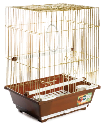 Клетка 2105G для птиц, золото, 300*230*390мм, Triol