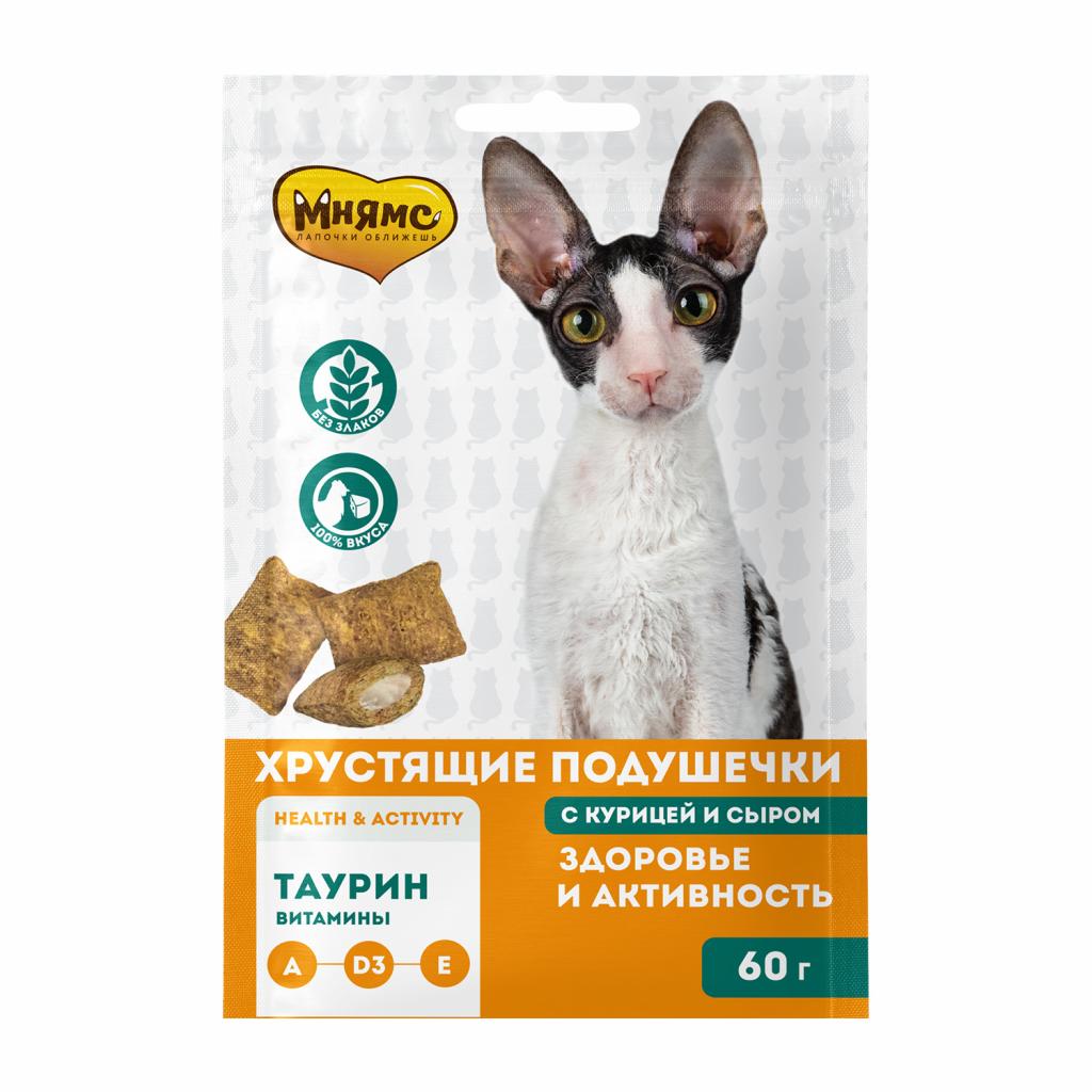 Мнямс подушечки д/кошек Здоровье и активность 60г
