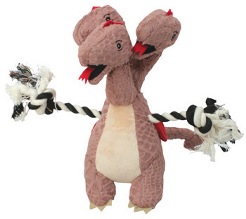 Игрушка DEZZIE для собак Дракон коричневый 30см 