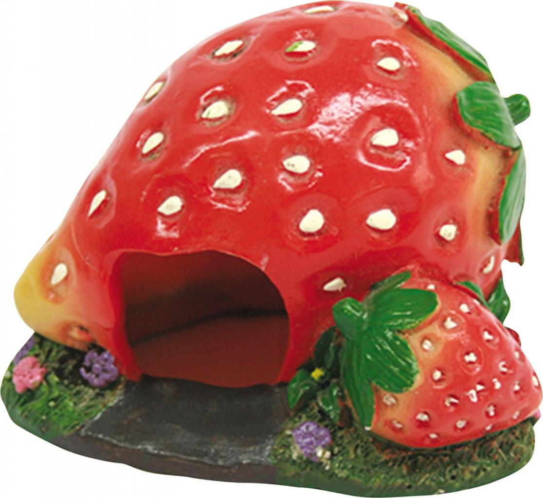 Дом DEZZIE для грызунов "Клубника" 9,5x8x7,5см