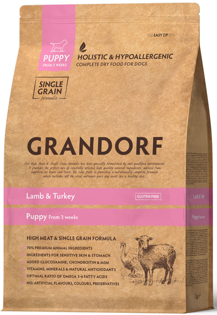 GRANDORF Ягненок с индейкой для Щенков всех пород*