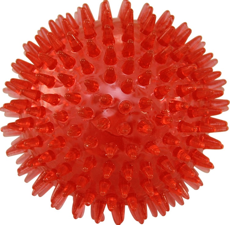 Игрушка для собак из термопласт. резины "Мяч с шипами", d75мм