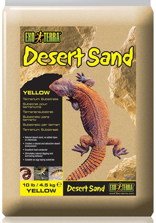 Песок для террариумов Desert Sand желтый 4,5 кг. 