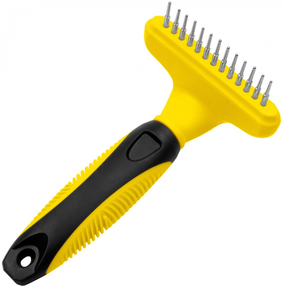 Расческа-грабли 1 ряд зубьев 14,5*11 Q9420