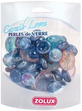 Золюкс Украшения для аквариума стеклянные "Карибская любовь" (фиолетовый, микс), 430г