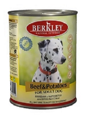 Беркли консервы для собак №7 говядина/картофель 400г