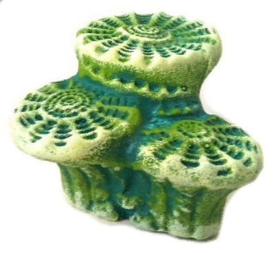 Декор Актиния малая для черепах (зеленый), К-23