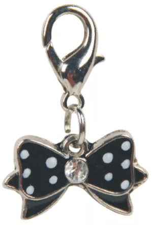 Подвеска "Черный бантик", 40мм DA008