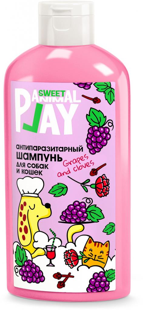 Шампунь Энимал Плэй Sweet д/собак и кошек антипаразитарный Виноград и гвоздика 300мл