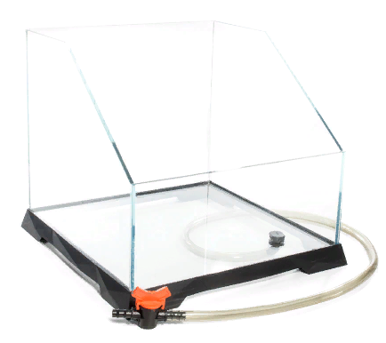 Акватеррариум 350*350*(150)320мм, стекло 6мм, с системой быстрого слива воды, Laguna				