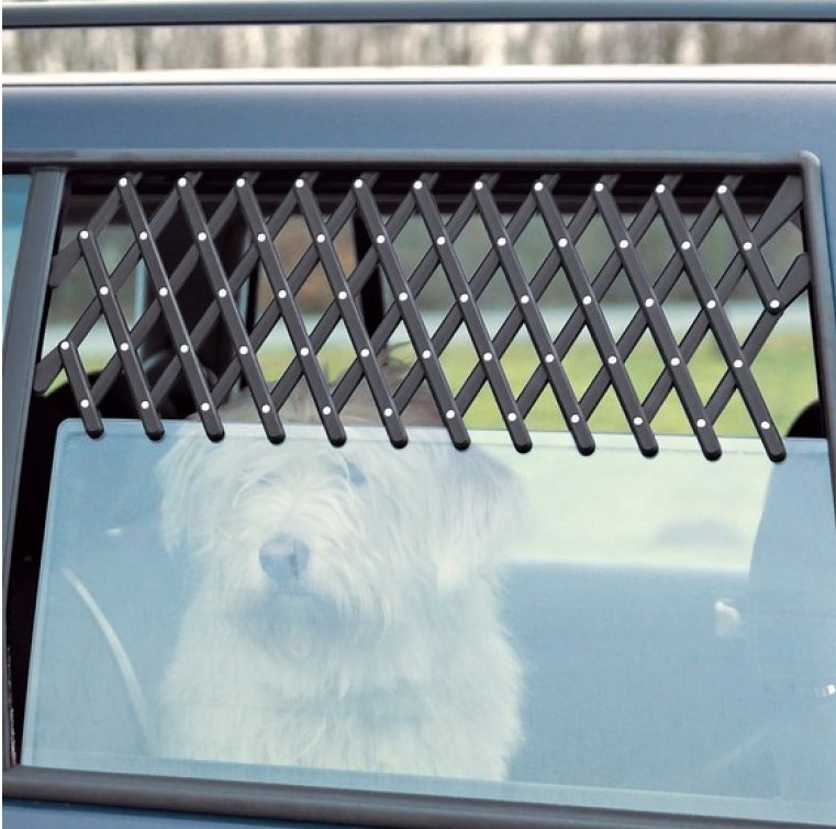 Решетка вентиляционная на окно машины для собак, 30-110см, черная