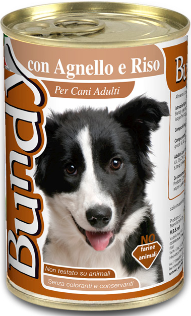 BUNDY конс. для собак с ягненком и рисом 400г