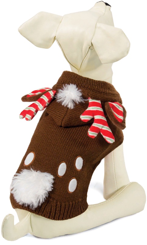 Свитер "Рождественский олень" XL, коричневый, размер 40см