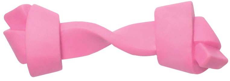 Игрушка PUPPY для щенков из термопласт. резины "Кость узловая", розовая, 135мм