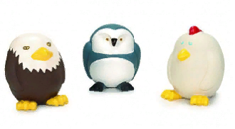 Beeztees 621066 Игрушки д/собак "Дикие птицы", латекс 10см (шоубокс)