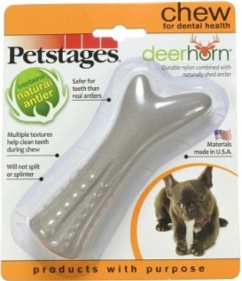 Petstages Игрушка для собак Deerhorn, с оленьими рогами 12см