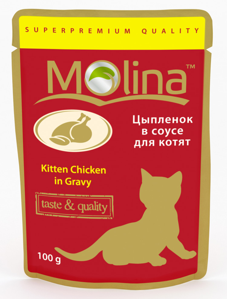 MOLINA пауч для котят  Цыпленок в соусе 100г