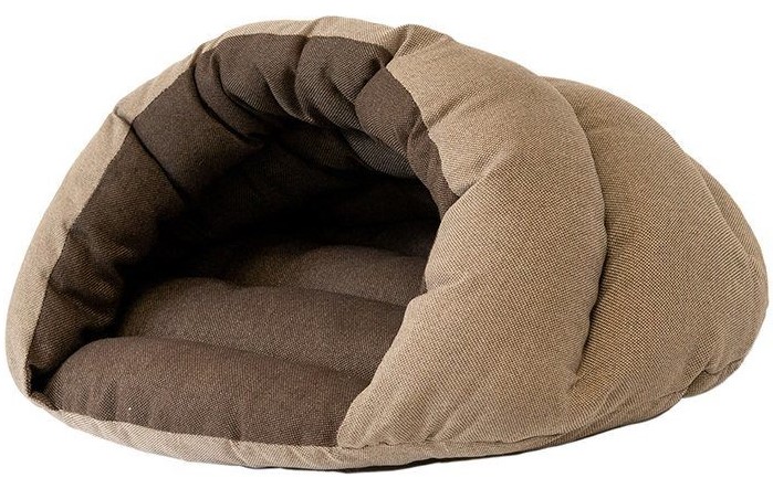 Домик пухлый №2 Дарэлл, серия "РАКУШКА-Рогожка", бежевый, 67*52*35см(рогожка+с/пух)