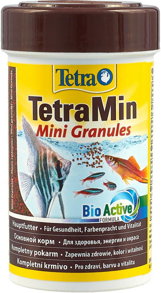 TetraMin Mini Granules корм в мини-гранулах для молоди и мелких рыб 100мл