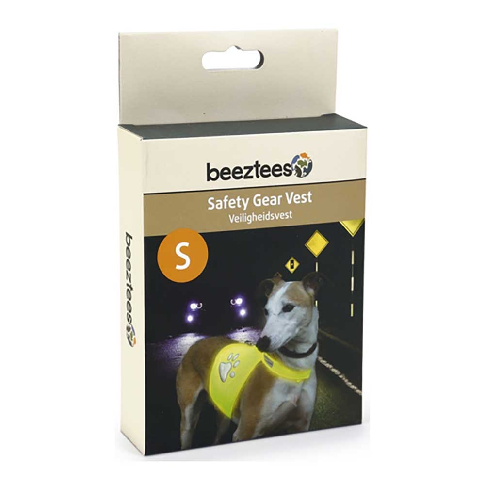 Beeztees 749780 Жилетка светоотражающая д/собак S желтая
