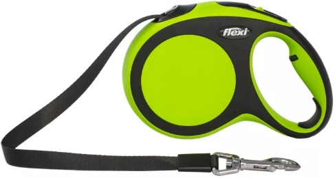 Рулетка FLEXI New Comfort M (до 25кг) лента 5м, зеленая