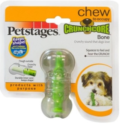 Petstages Игрушка для собак Хрустящая косточка резиновая 8см
