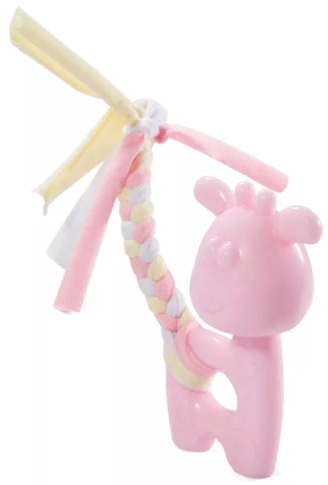 Игрушка PUPPY для щенков из термопласт. резины "Олененок", розовый, 100/185мм