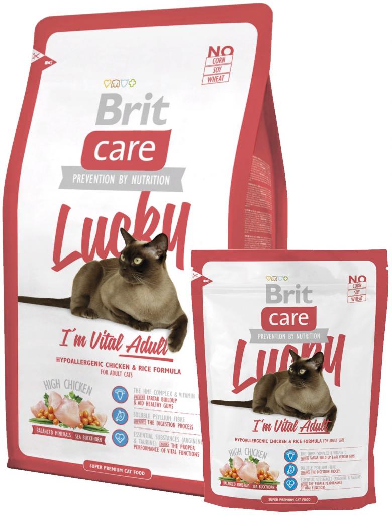 Brit Care Lucky сухой корм для взрослых кошек