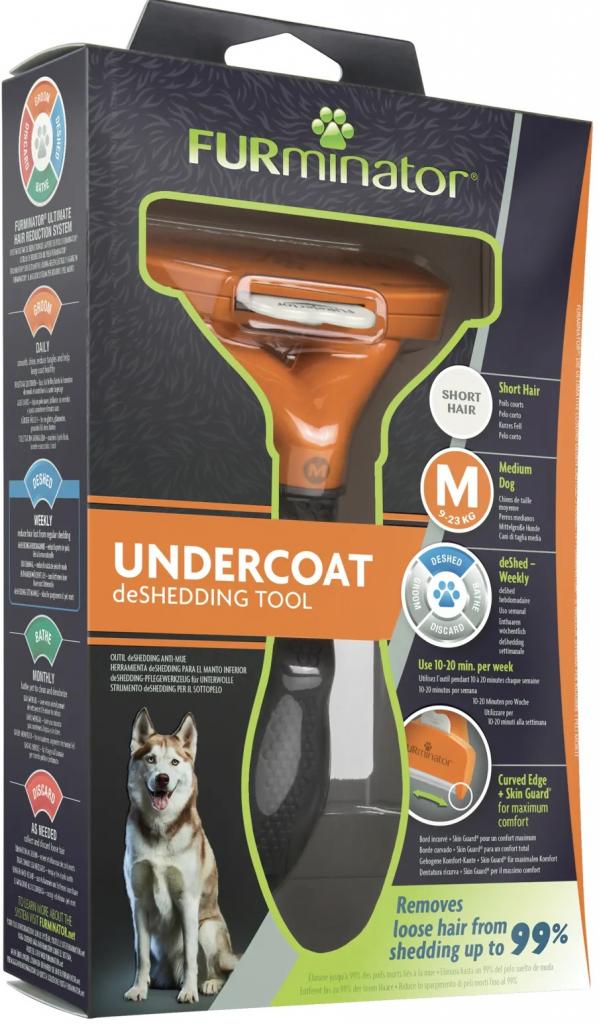 FURminator M для средних собак с короткой шерстью