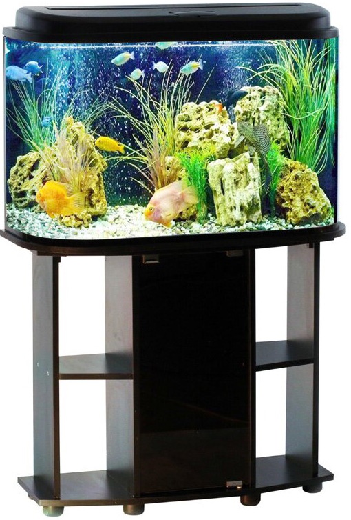 Аквариум-оазис 120л с крышкой + тумба