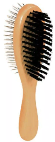 Щётка овальная двусторонняя 23 х 6,5 см, дерево