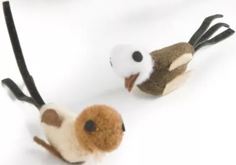 Beeztees 430345 Игрушка д/кошек "Птичка" плюшевая 5см