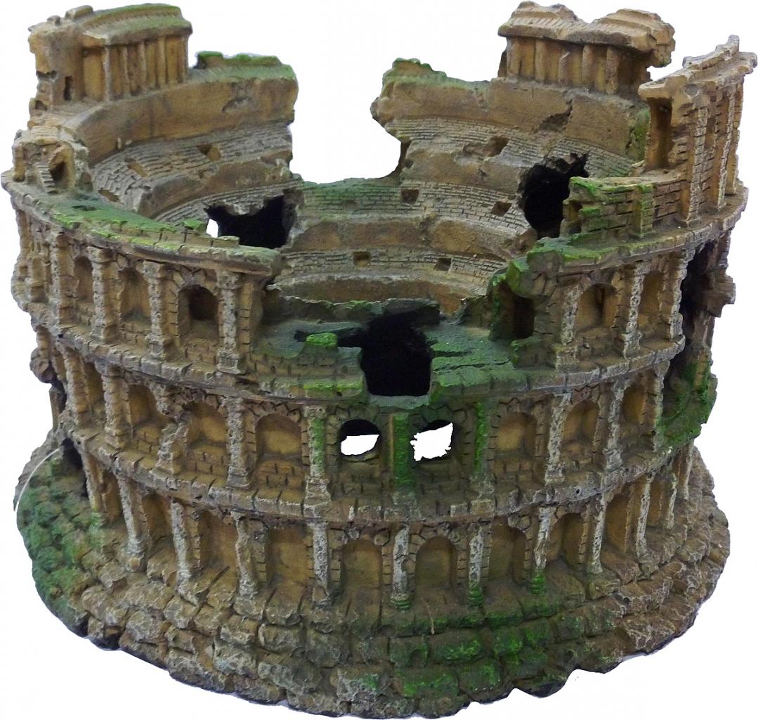 Грот для аквариума "Колизей большой" 22*22*15см