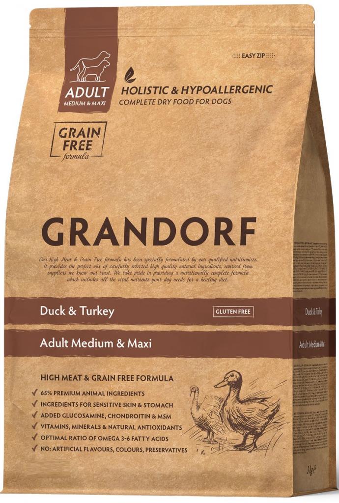 GRANDORF Утка с индейкой для собак средних и крупных пород*