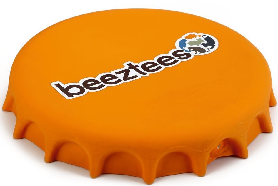 Beeztees 621149 Игрушка д/собак "Фрисби-крышка от бутылки" оранжевая 24см