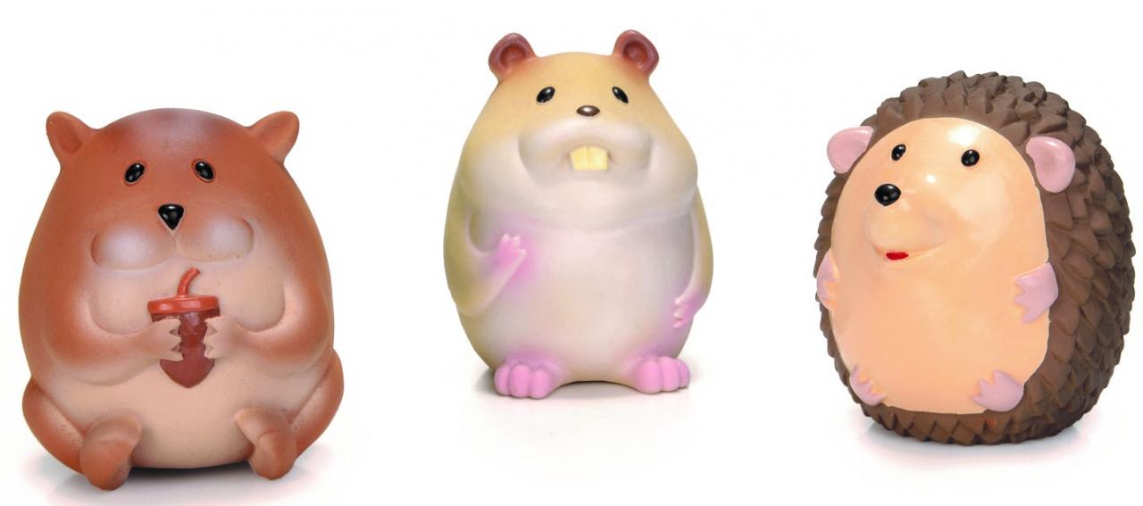 Beeztees 621066 Набор игрушек д/собак "Лесные Друзья", латекс 10см (шоубокс)