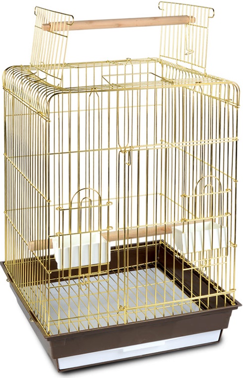 Клетка 1038AG для птиц, золото, 475*475*860мм
